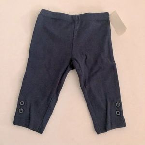 NWT Carters Navy Blue Leggings. Size 3 Months.